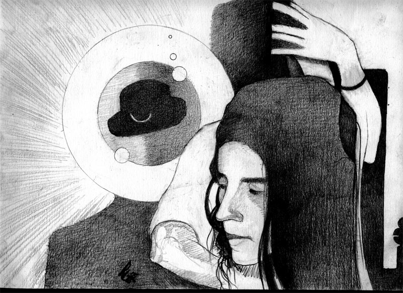 The Man Who Wasn't There - pencil